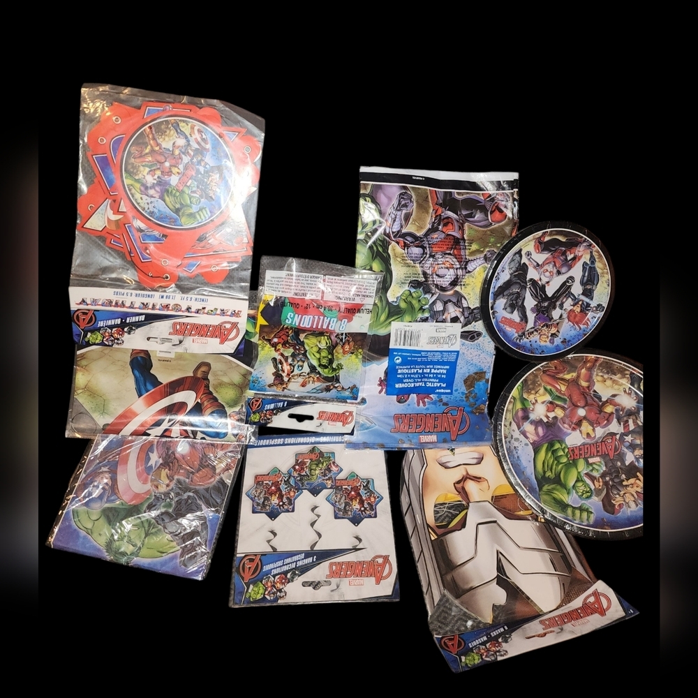 Avengers Ultimate Party Set! Party For 8! All Brand New